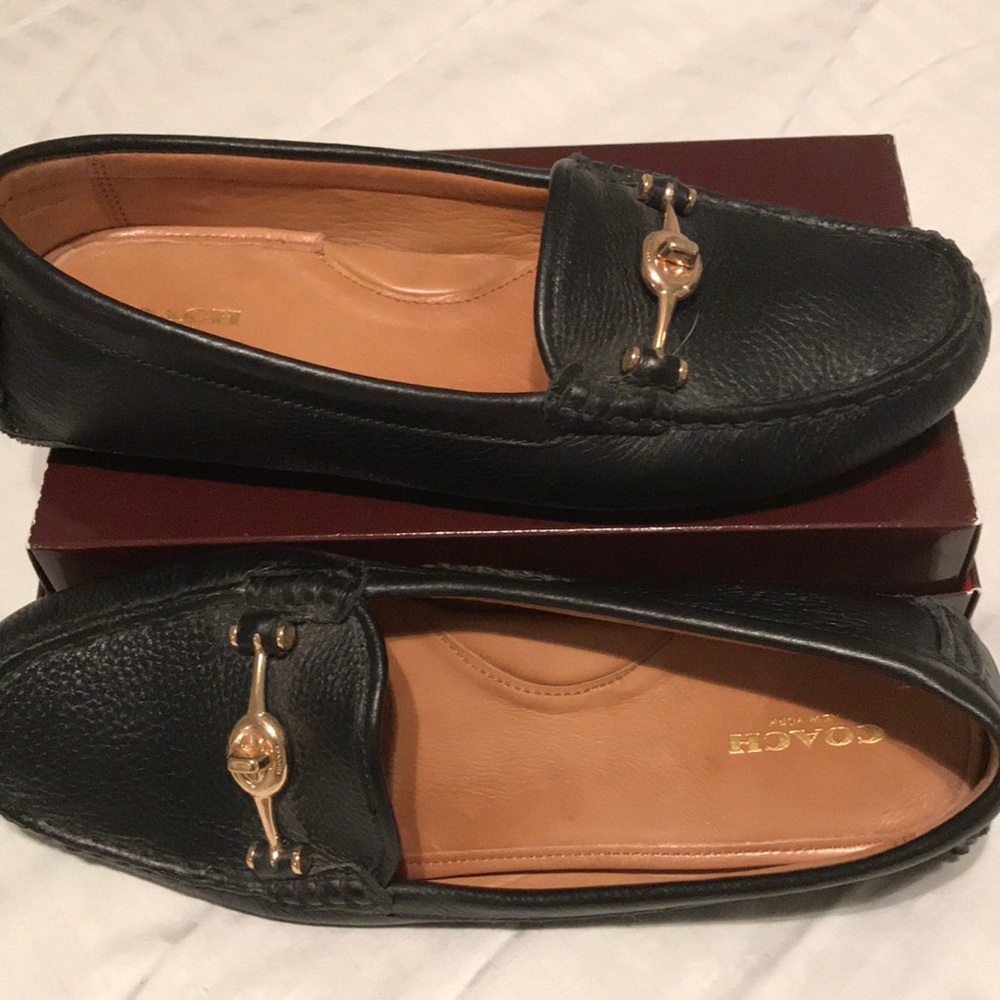 Coach Black Arlene Loafers/Flats